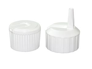 CAP-00348 | 28 400 White Polyethylene Unlined Flip Top Cap