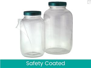 GLA-00949 | 64oz 1920ml Safety Coated Clear Standard Wide Mout