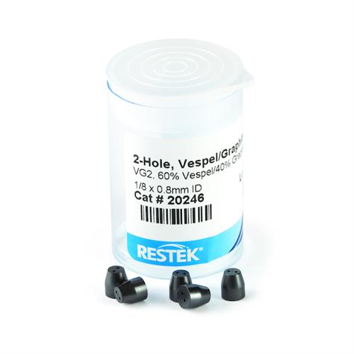 24848 | Ferrule, Vespel/Graphite 2-Hole, VG2, 60% Vespel/40% Graphite, 1/16" X 0.4mm, 5-pk.