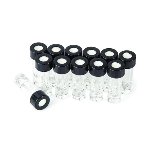 21050 | 1.0ml Micro-Vial, Borosilicate Glass Screw Thread Graduated, With Open Top Closure, 12-pk.