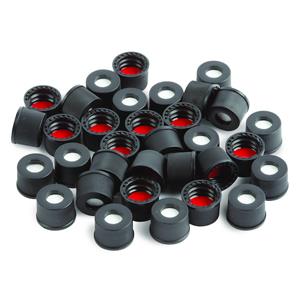 21720 | 2.0 mL, 8 mm Screw-Thread Caps and Red PTFE/Silicone Septa, 0.065", 1,000-pk.