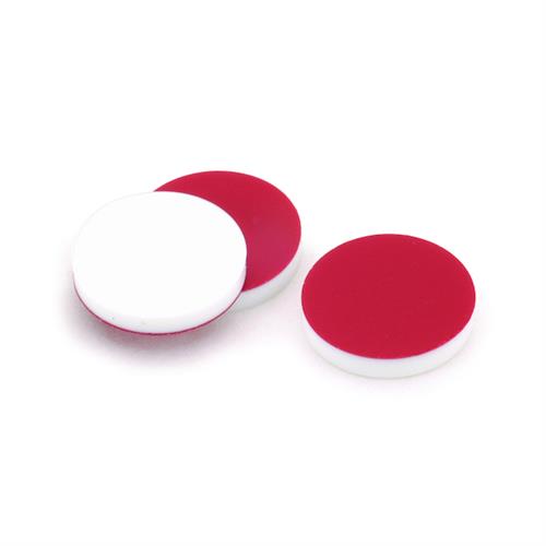 21179 | Vial Cap Septa 8mm Red PTFE Silicone Pack of 1000