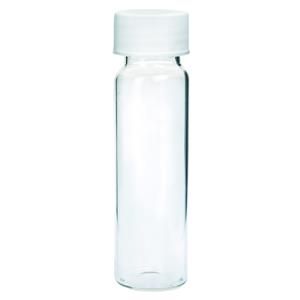 21799 | 20ml AMBER Pre-Cleaned VOA vials Open Top with 0.125" PTFE/Silcone Septa, 72-pk.