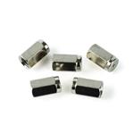 23098 | MS Interface Nut, Brass (nickel plate), 1/16" x 1.2mm hole (extended), works with Thermo ISQ