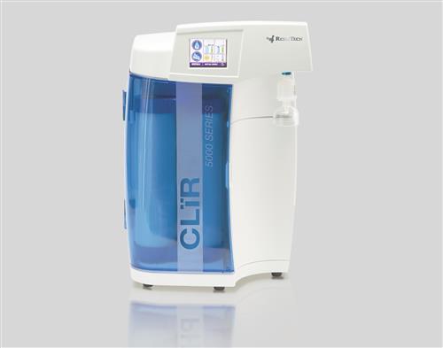 CLS-5100-S-1 | CLiR 5200 Ultrapure Type 1 Lab Water System.  Benchtop Unit.  Cartridges and Final Filter sold separately.  2.5 lpm flow rate up to 18.2 Megohm-cm quality.  110 VAC