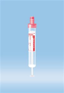 01.1601.100 | S-Monovette® Serum, 7.5 ml, Cap red, 15 x 92 mm, Paper label, Sterile