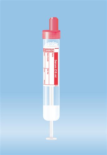 02.263.160 | Luer Monovette® Serum, 9 ml, Cap red, 16 x 92 mm, Animal Use Only