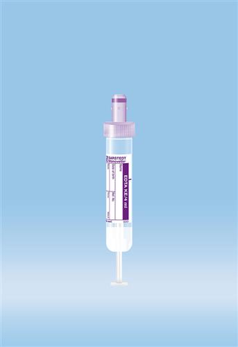 03.1068.100 | S-Monovette® K3 EDTA, 4 ml, Cap violet, 15 x 75 mm, Paper label, Sterile