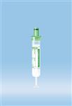 03.1628.100 | S-Monovette® Lithium heparin, 5.5 ml, Cap green, 15 x 75 mm, Paper label, Sterile