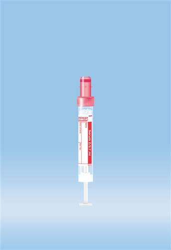 05.1557.100 | S-Monovette® Serum, 2.7 ml, Cap red, 11 x 66 mm, Paper label, Sterile