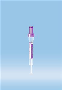 06.1660.100 | S-Monovette® K2 EDTA, 1.2 ml, Cap violet, 8 x 66 mm, Paper label, Sterile