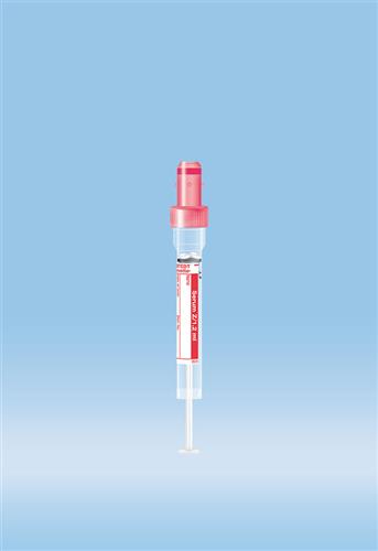 06.1663.100 | S-Monovette® Serum, 1.2 ml, Cap red, 8 x 66 mm, Paper label, Sterile