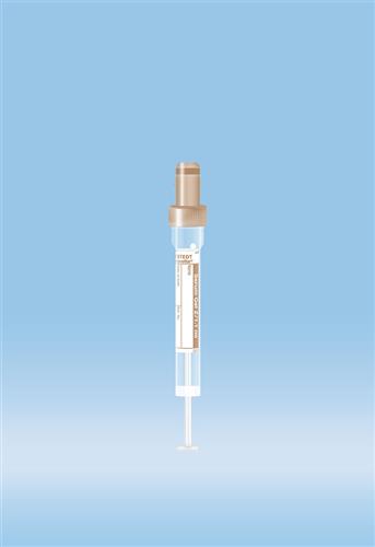 06.1667.001 | S-Monovette® Serum Gel, 1.1 ml, Cap brown, 8 x 66 mm, Paper label, Sterile