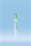 06.1669.100 | S-Monovette® Lithium heparin gel, 1.1 ml, Cap green, 8 x 66 mm, Paper label, Sterile
