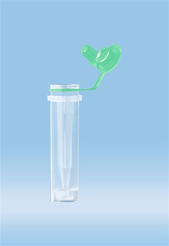 16.443.100 | Microvette® CB 300 Lithium heparin, 300 µl, Cap green, Push cap, flat base