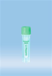 20.1309.100 | Microvette® 300 Lithium heparin, 300 µl, Cap green, flat base