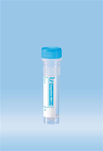 41.1350.105 | Micro sample tube, Citrate 3.2%, 1.3 ml, Screw cap, ISO