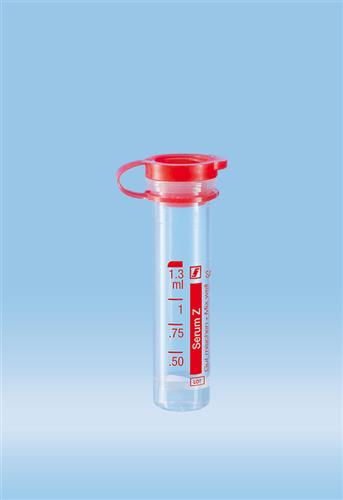 41.1501.105 | Micro sample tube, Serum, 1.3 ml, Push cap, ISO