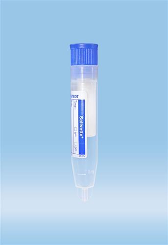 51.1534.500 | Salivette®-Cortisol, with synthetic swab, cap: blue, with paper label
