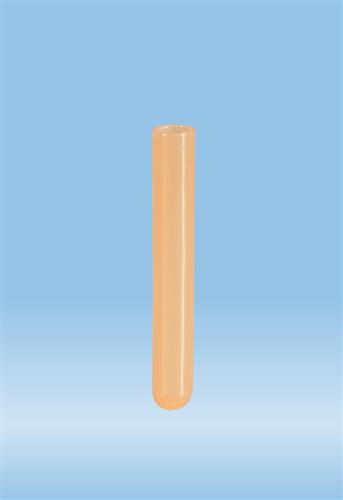 55.526.534 | Tube, 5 ml,  75 x 12 mm, , orange, round base, PP