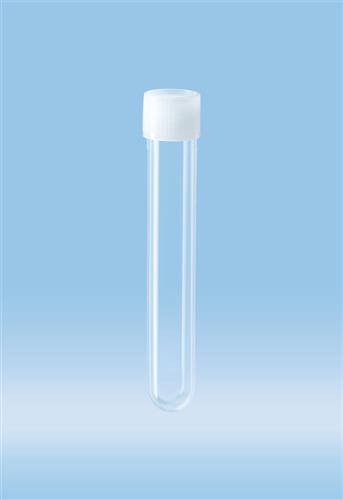 60.540.108 | Screw cap tube, 13 ml,  101 x 16.5 mm, round base, PP, cap assembled, individually wrapped sterile
