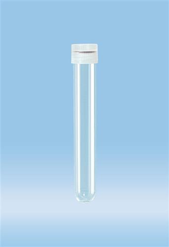 60.540.316 | Screw cap tube, 13 ml,  101 x 16 mm, round base, PP, o-ring cap assembled, sterile