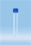 60.540.352 | Screw cap tube, 13 ml,  101 x 16.5 mm, round base, PP, blue cap assembled sterile
