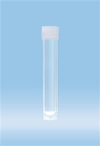 60.540.386 | Screw cap tube, 13 ml,  101 x 16.5 mm, round base with skirt, PP, cap assembled, sterile