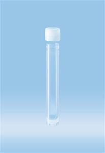 60.541.385 | Screw cap tube, 13 ml,  101 x 16.5 mm, round base with skirt, PP, cap included