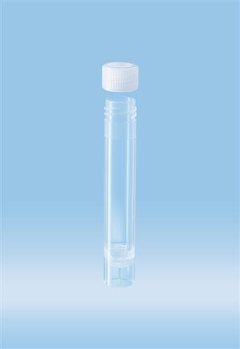60.549 | Screw cap tube, 3.5 ml,  66 x 11.5 mm, conical base with skirt, PP, cap included