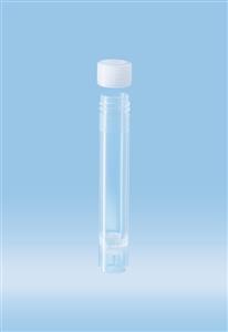 60.549 | Screw cap tube, 3.5 ml,  66 x 11.5 mm, conical base with skirt, PP, cap included