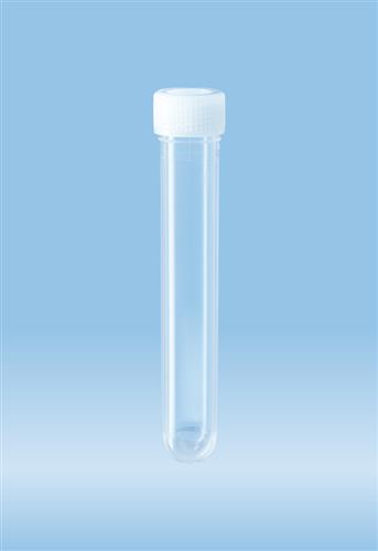 60.550.049 | Screw cap tube, 7 ml,  82 x 13 mm, round base, PP, cap assembled, sterile