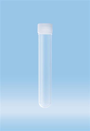 60.557.011 | Screw cap tube, 4.5 ml,  75 x 12 mm, round base, PP, cap assembled, sterile, 100/bag