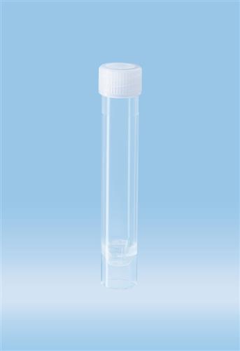 60.558.001 | Screw cap tube, 5 ml,  57 x 15.3 mm, conical base with skirt, PP, cap assembled, sterile