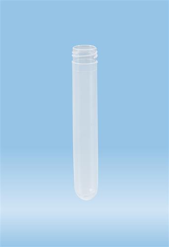 60.610.023 | Screw cap tube, 10 ml,  92 x 15 mm, round base, PP, no cap