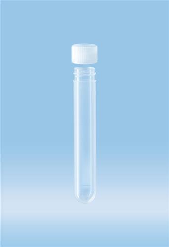 60.610 | Screw cap tube, 10 ml,  92 x 15.3 mm, round base, PP, cap included