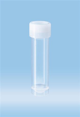 60.732.001 | Screw cap tube, 15 ml,  76 x 20 mm, conical base with skirt, PP, cap assembled, sterile