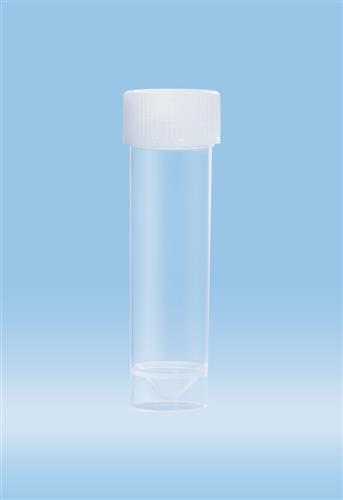 60.9922.241 | Screw cap tube, 25 ml,  90 x 25 mm, conical base with skirt, PP, cap assembled