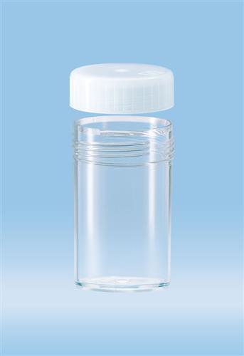 60.9922.270 | Screw cap tube, 25 ml,  54 x 28 mm, flat base, PP, cap included