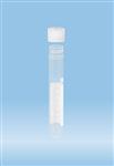 62.541.062 | Screw cap tube, 13ml, 101x16.5mm, round base, PP, white graduations and writing block, cap included