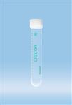 62.610.018 | Screw cap tube, 10ml, 92x15.3mm, RB, PP, grads and "liquor" print for CSF, cap asm, ind wrap sterile