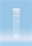 62.732.519 | Screw cap tube, 15 ml, 76 x 20 mm, conical base with skirt, PP, white grads, cap included