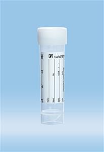 63.9922.252 | Screw cap tube, 25 ml, 90 x 25 mm, conical base with skirt, PP, with paper label, cap assembled