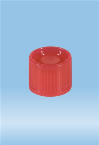 65.176.001 | Screw cap, red, suitable for tubes 16-16.5 mm