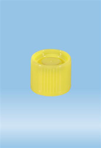 65.176.004 | Screw cap, yellow, suitable for tubes 16-16.5 mm