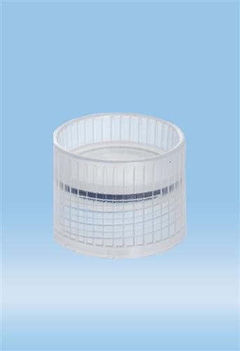 65.714 | Screw cap, o-ring, natural, suitable for tubes 16.5 mm