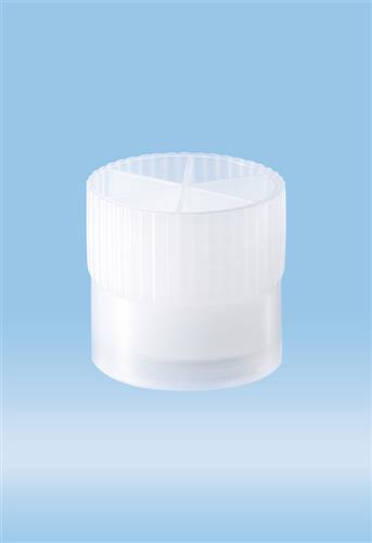 65.720 | Push cap, skirted, natural, suitable for tubes 15.5, 16, 16.5, 16.8 and 17 mm