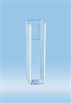 67.745 | Cuvette, 4 ml, (HxW): 45 x 12 mm, PS, transparent, optical sides: 2, bulk