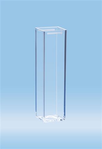 67.755 | Cuvette, 4 ml, (HxW): 45 x 12 mm, acrylic, transparent, optical sides: 4, racked
