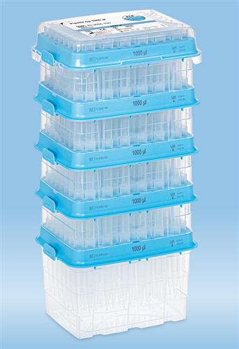 70.3050.100 | Pipette tip, 1000 µl, transparent, PCR Performance Tested, 480 piece(s)/StackPack